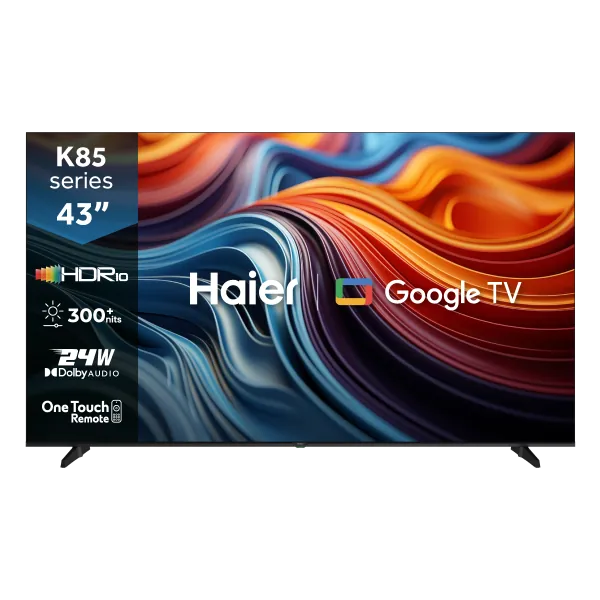 43″ FHD Google TV (H43K85FFX)Haier 43 Inch FHD Bezel-Less Google